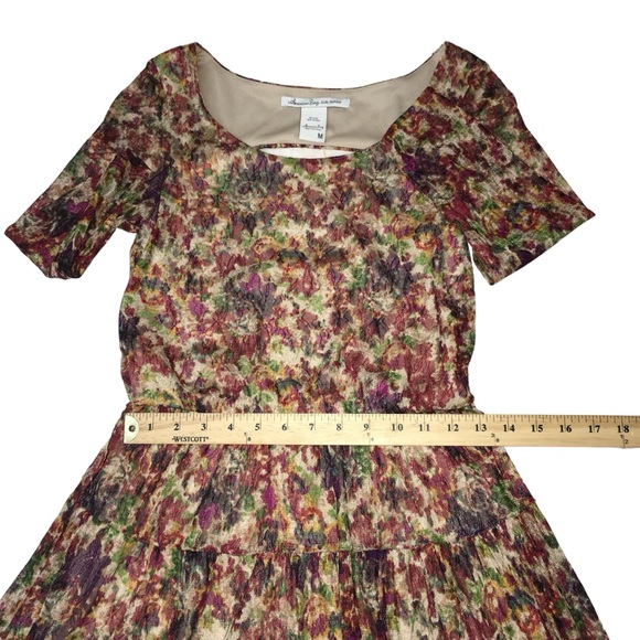 AMERICAN RAG Floral Lace Multi Color Open Back Mini Dress - Women’s Medium - Picture 5 of 15